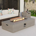 COSIEST 2-Piece Outdoor Propane Fire Table Set for Cozy Evenings
