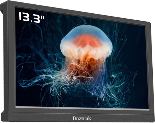 13.3 Inch Portable Monitor with HDMI & VGA for Gaming and Work