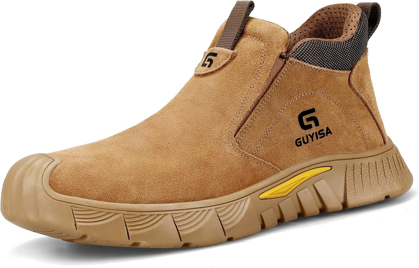 GLANOUDUN Welding Work Boots for Men with Steel Toe Protection