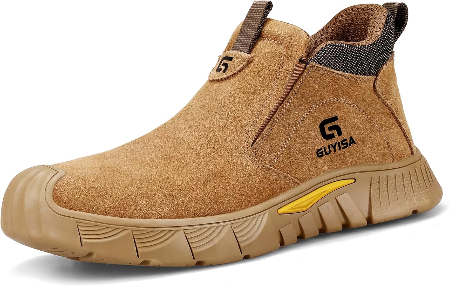 GLANOUDUN Welding Work Boots for Men with Steel Toe Protection