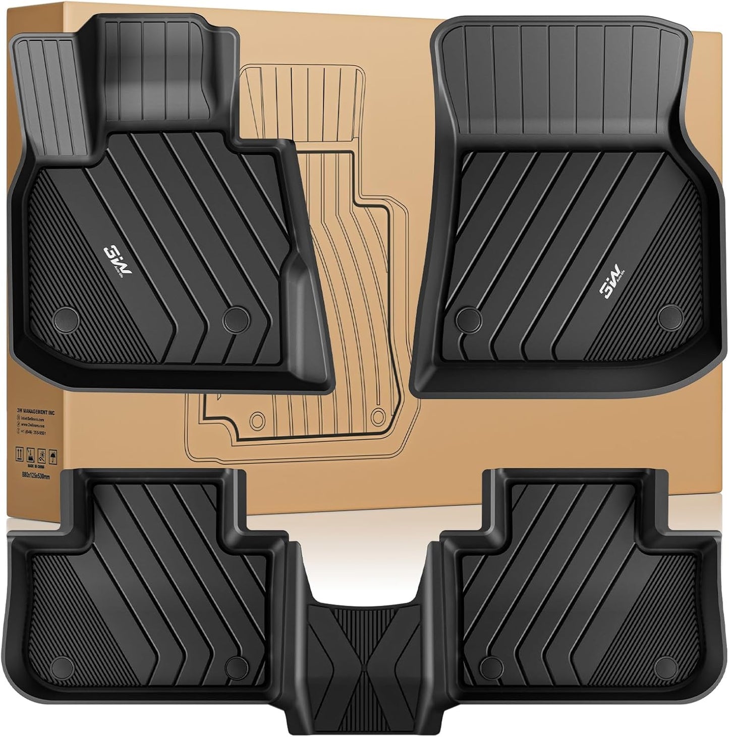 Custom Fit All Weather Floor Mats for BMW X3 and X4 Models