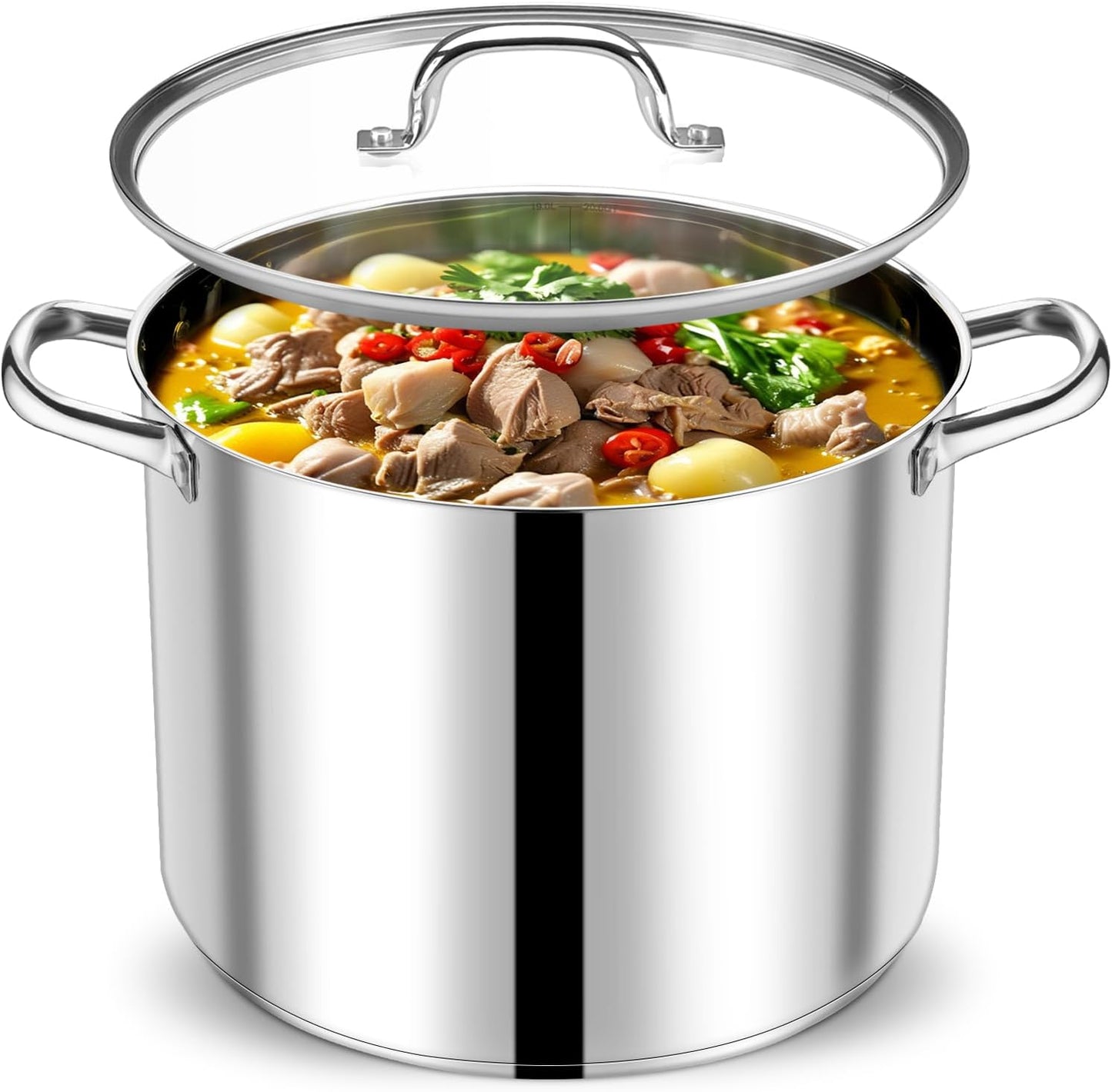 20 Qt Stainless Steel Stock Pot for All Cooking Needs