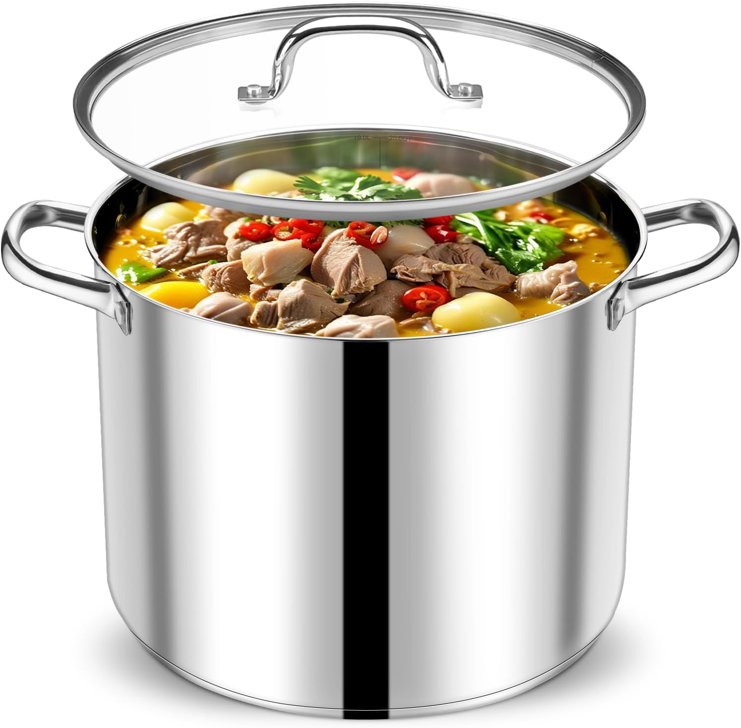 20 Qt Stainless Steel Stock Pot for All Cooking Needs
