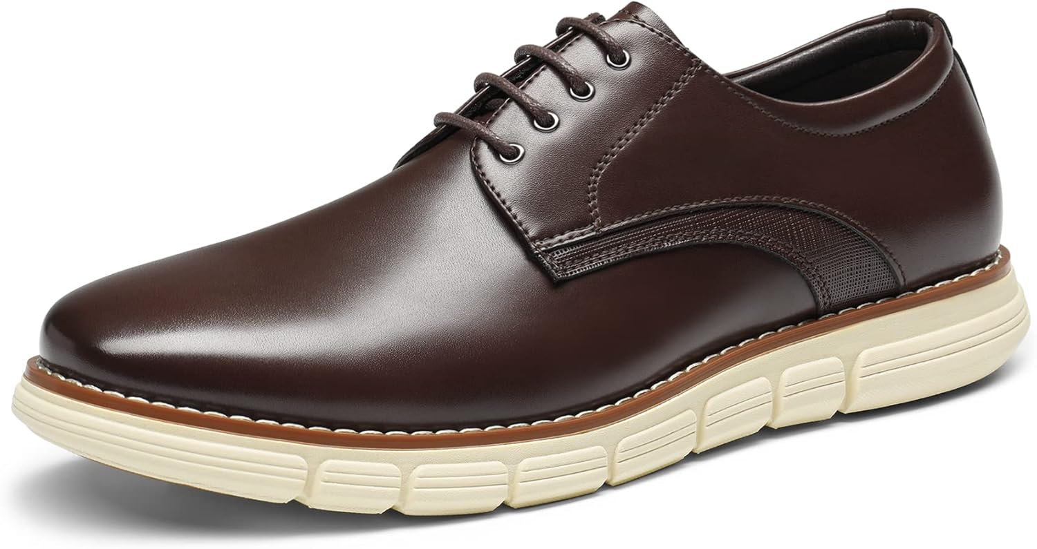 Bruno Marc Men's Crossflex Dress Sneakers for Comfort and Style