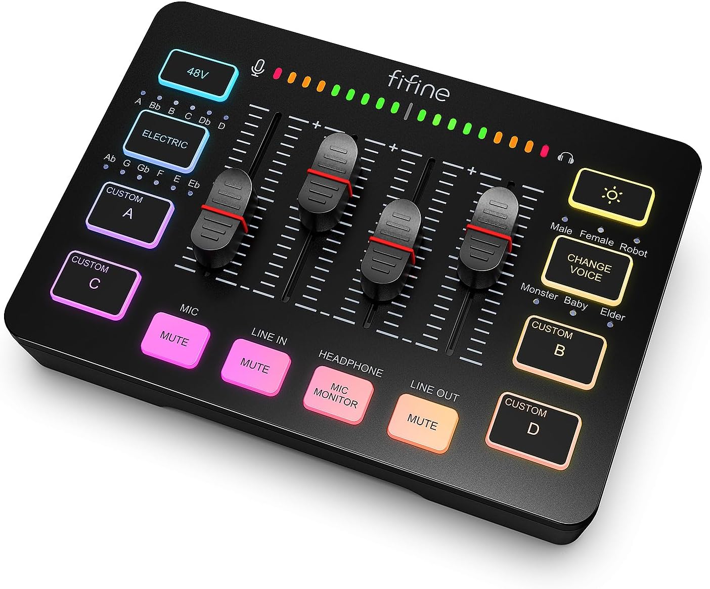 Pro-Level Streaming Mixer for Crystal-Clear Audio - FIFINE AmpliGame SC3