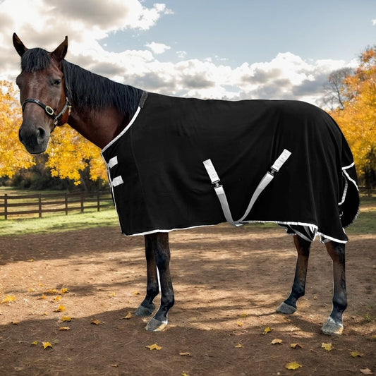 72'' Adjustable Fleece Horse Blanket for Year-Round Comfort