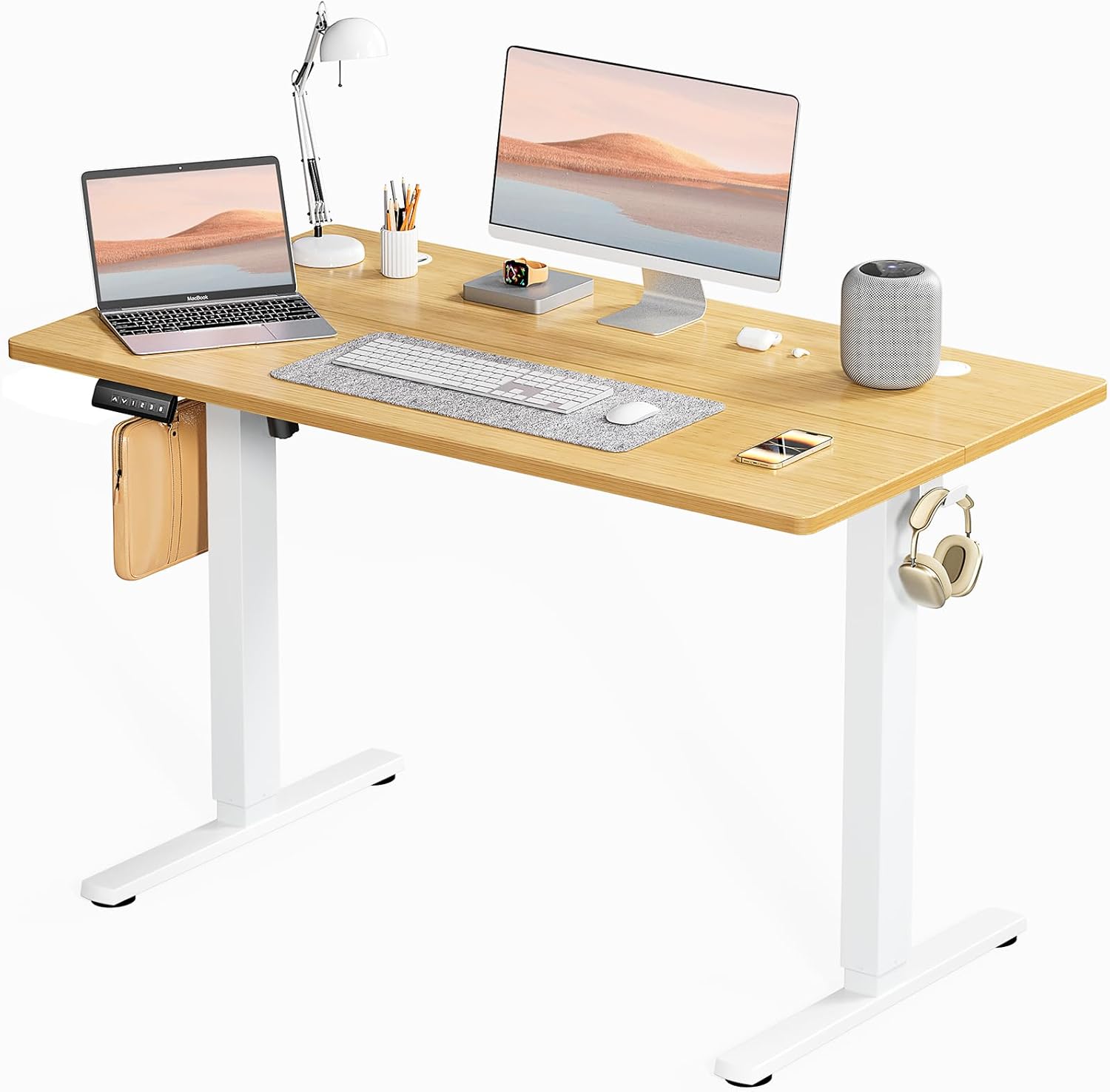 SMUG Adjustable Height Standing Desk 48 Inch Electric Workstation