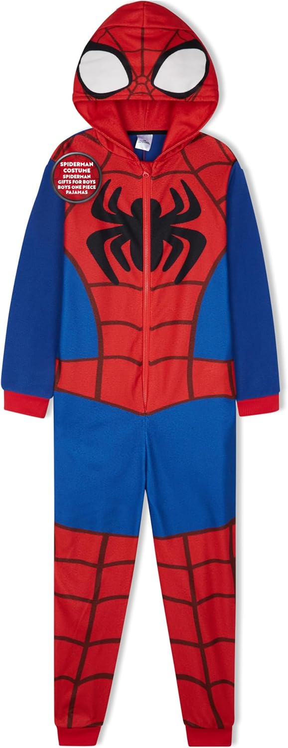 Marvel Spiderman One Piece Pajamas Set for Boys and Teens