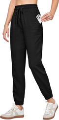 Women Linen Pants Joggers Casual Lightweight Lounge - Breathable Fit