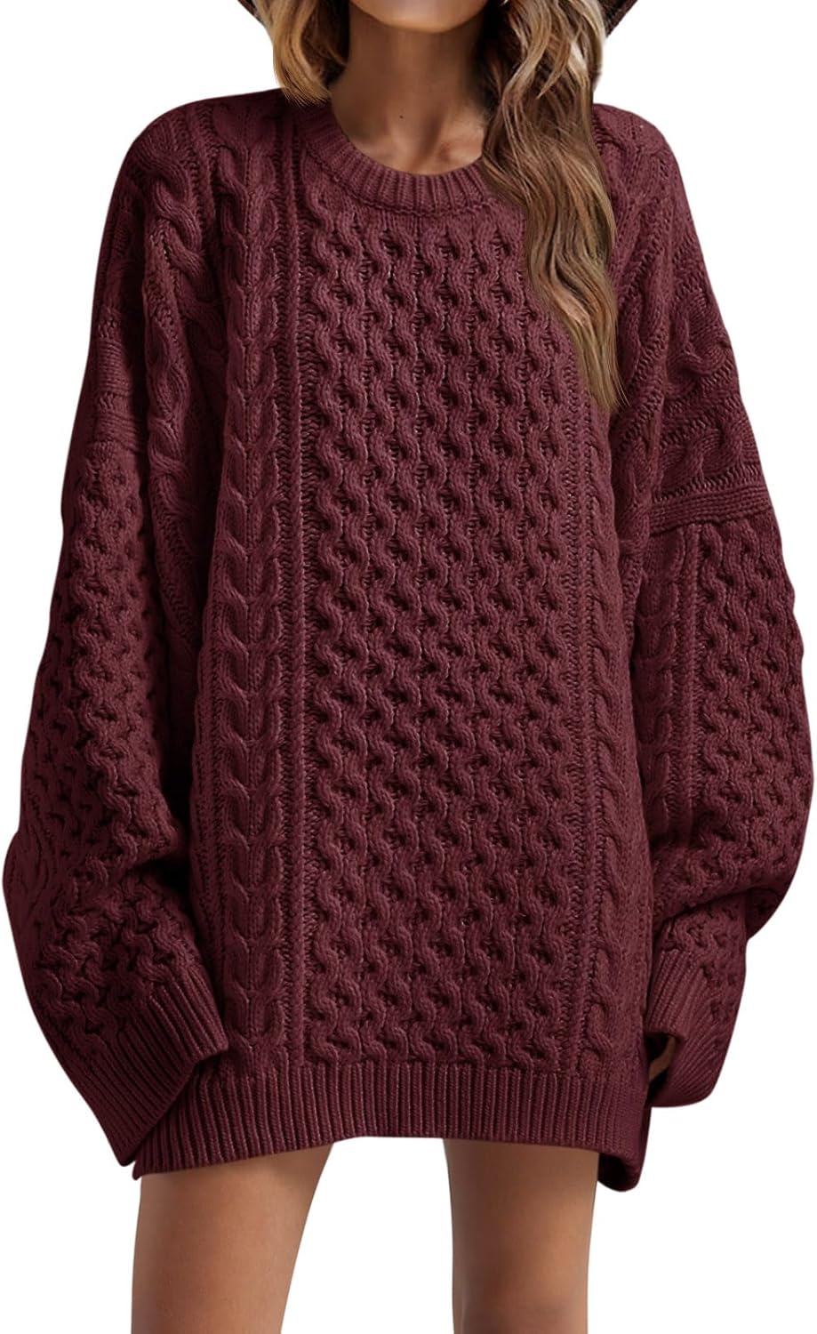 Oversized Sweaters for Women: Chunky Cable Knit Tunic Style