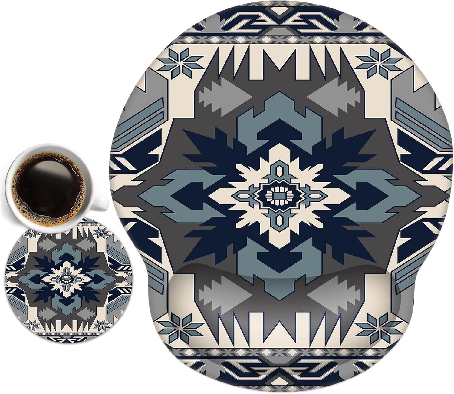 Comfort & Style: Boho Ergo Mouse Pad