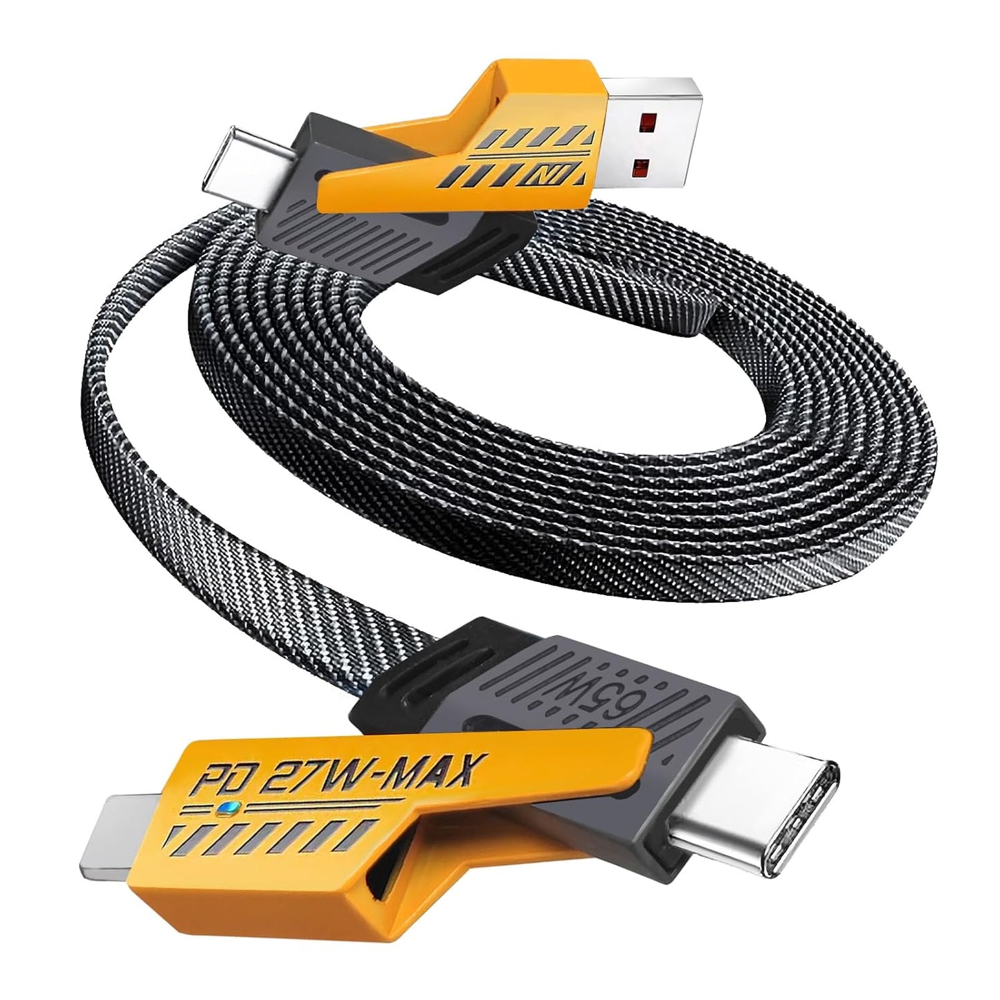 65W 4-in-1 Fast Charger Cable for All Devices