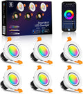 Smart WiFi 2 in LED Downlight, 5W RGBCW Recessed Light - Color