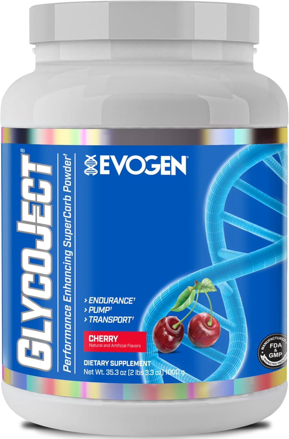 Evogen GlycoJect Super Carb Powder for Endurance and Recovery