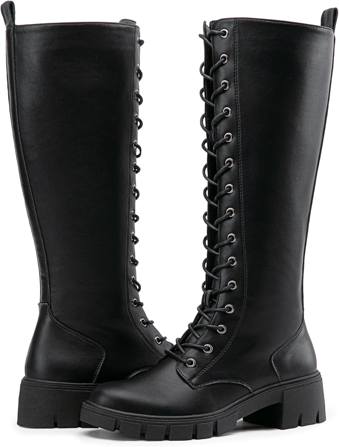 Vepose Women's 953 Lace Platform Combat Knee High Boots Review