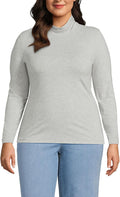 Lightweight Jersey Long Sleeve Turtleneck - Slim, Soft Layering ideal
