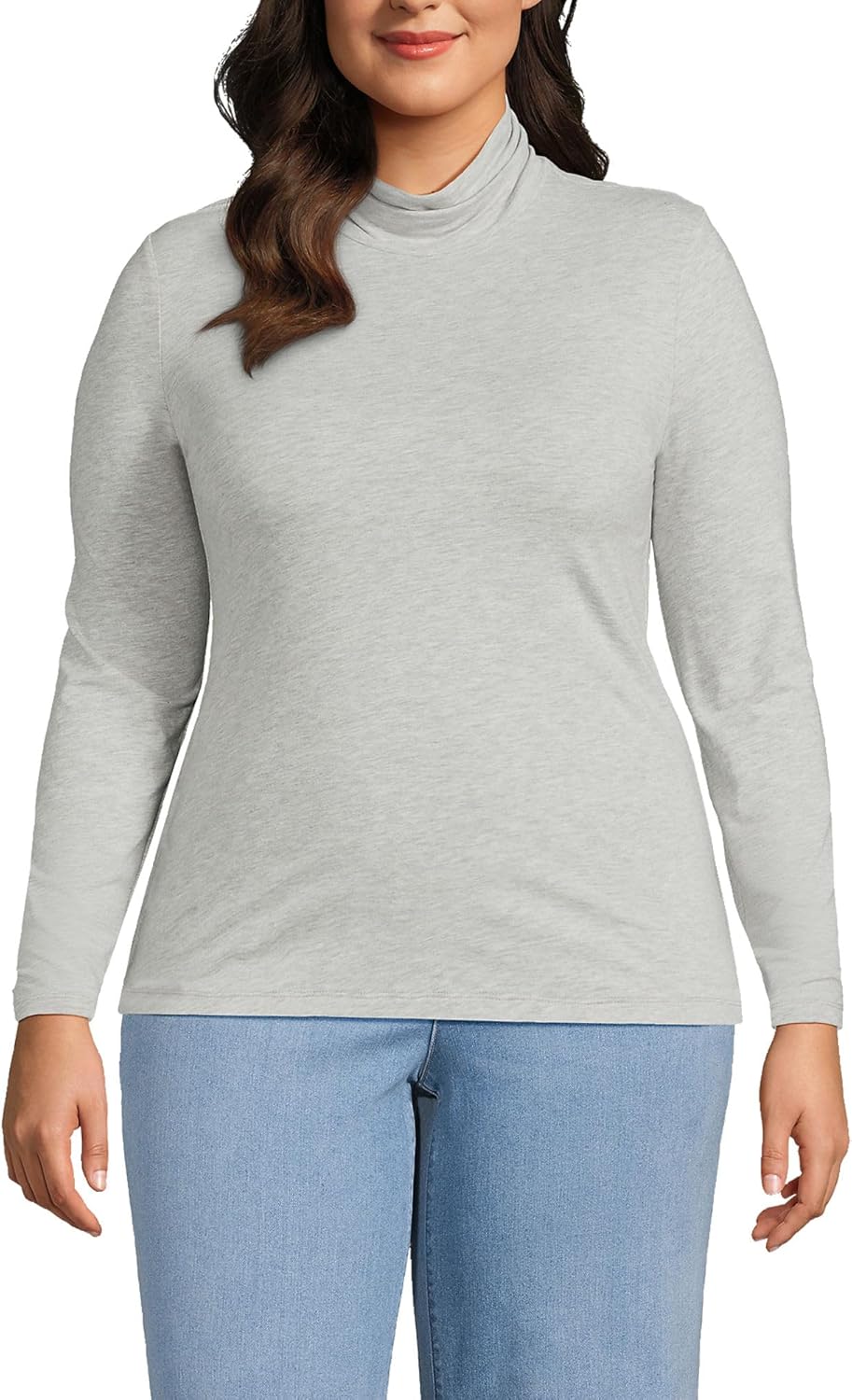 Lightweight Jersey Long Sleeve Turtleneck for Everyday Style