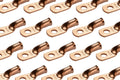 TEMCo 100 Pack Bare Copper Battery Cable Ends 6 AWG to 1/4 in Hole