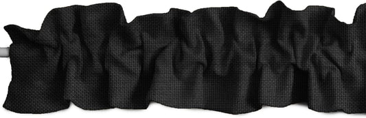 Faux Burlap Sleeve Topper Window Valance for Home Decor