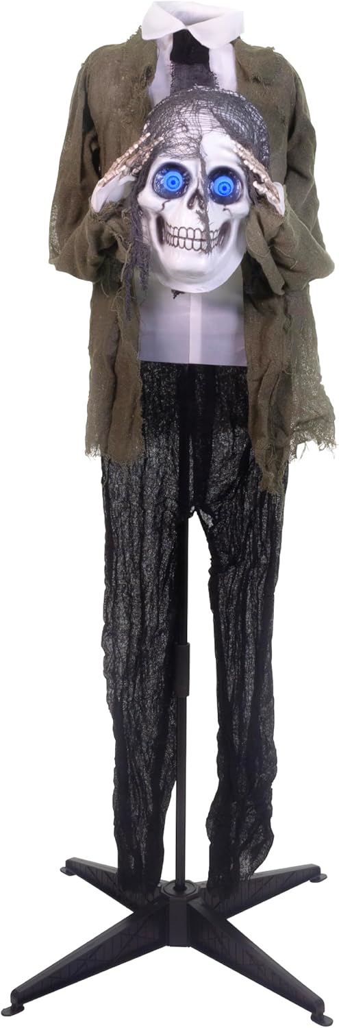 Haunted Hill Farm 53-in. Ghostly Skeleton Prop for Halloween Fun