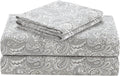 Comfort Spaces 100% Cotton Sheets King - Naturally Cool Paisley