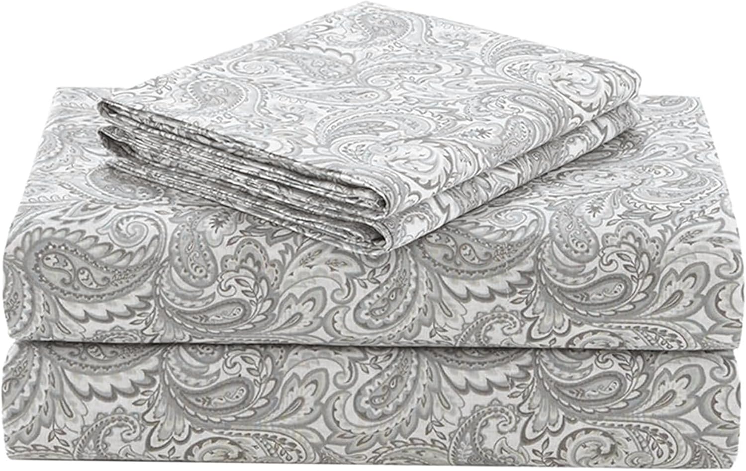 Comfort Spaces 100% Cotton King Sheets Set for All Seasons