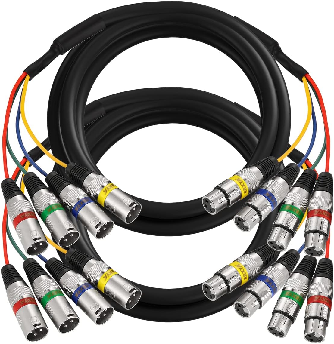 EBXYA 15Ft XLR Snake Cables for Superior Sound Clarity