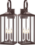 Yolsunes 24in Extra Large 3-Light Outdoor Wall Light Fixture