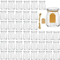 Encheng Glass Yogurt Container 7 oz Clear Jars 40 Pack - Versatile