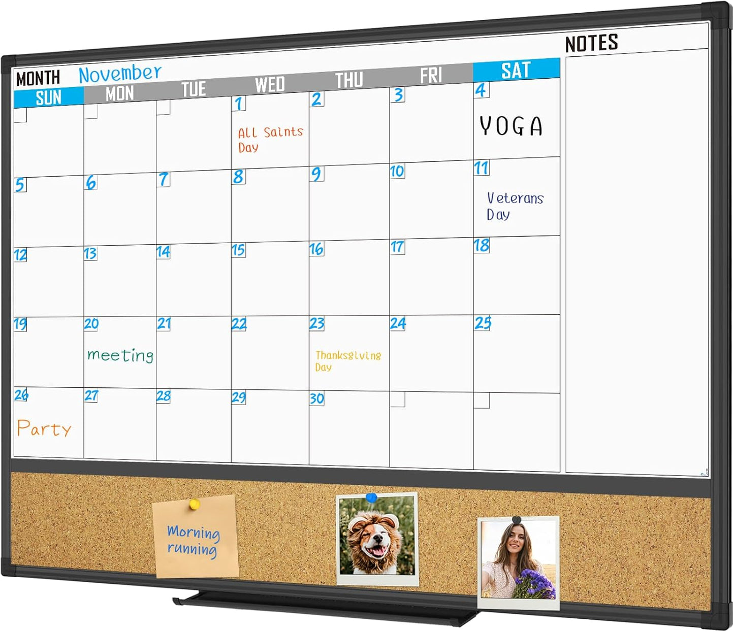 XBoard Dry Erase Calendar Whiteboard 48 X 36 for Organized Living