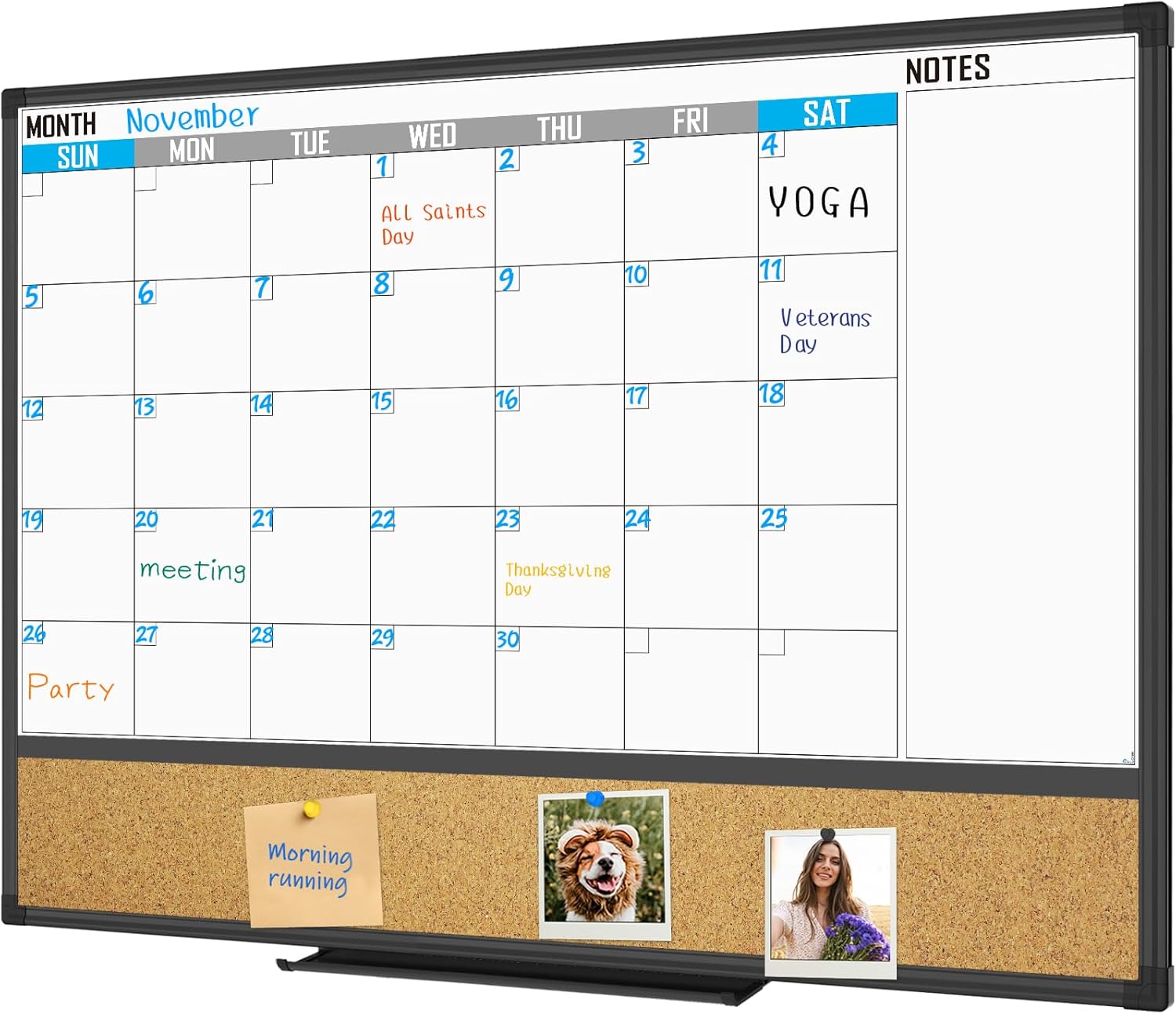 XBoard Dry Erase Calendar Whiteboard 48 X 36 for Organized Living
