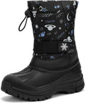 koppu Boys Girls Snow Boots Kids' Waterproof Winter Slip Resistant