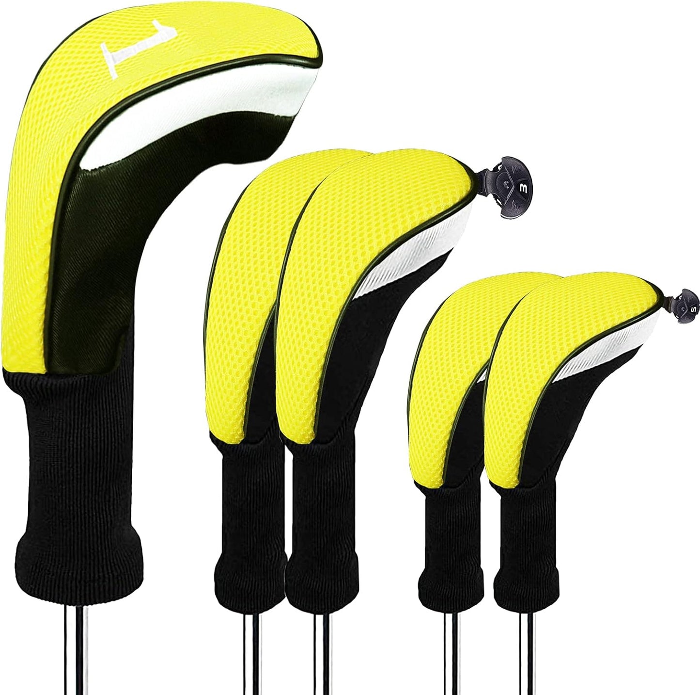 FINGER TEN Golf Club Head Covers Set for Woods and Drivers