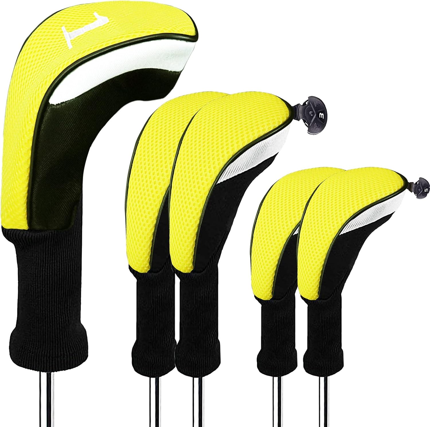 FINGER TEN Golf Club Head Covers Set for Woods and Drivers