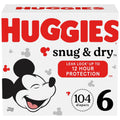 HUGGIES Snug & Dry Baby Diapers Size 6 - Up to 12 Hour Protection