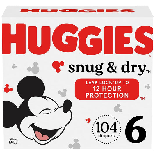 HUGGIES Snug & Dry Size 6 Diapers - 10.300 Lb Dependable Protection