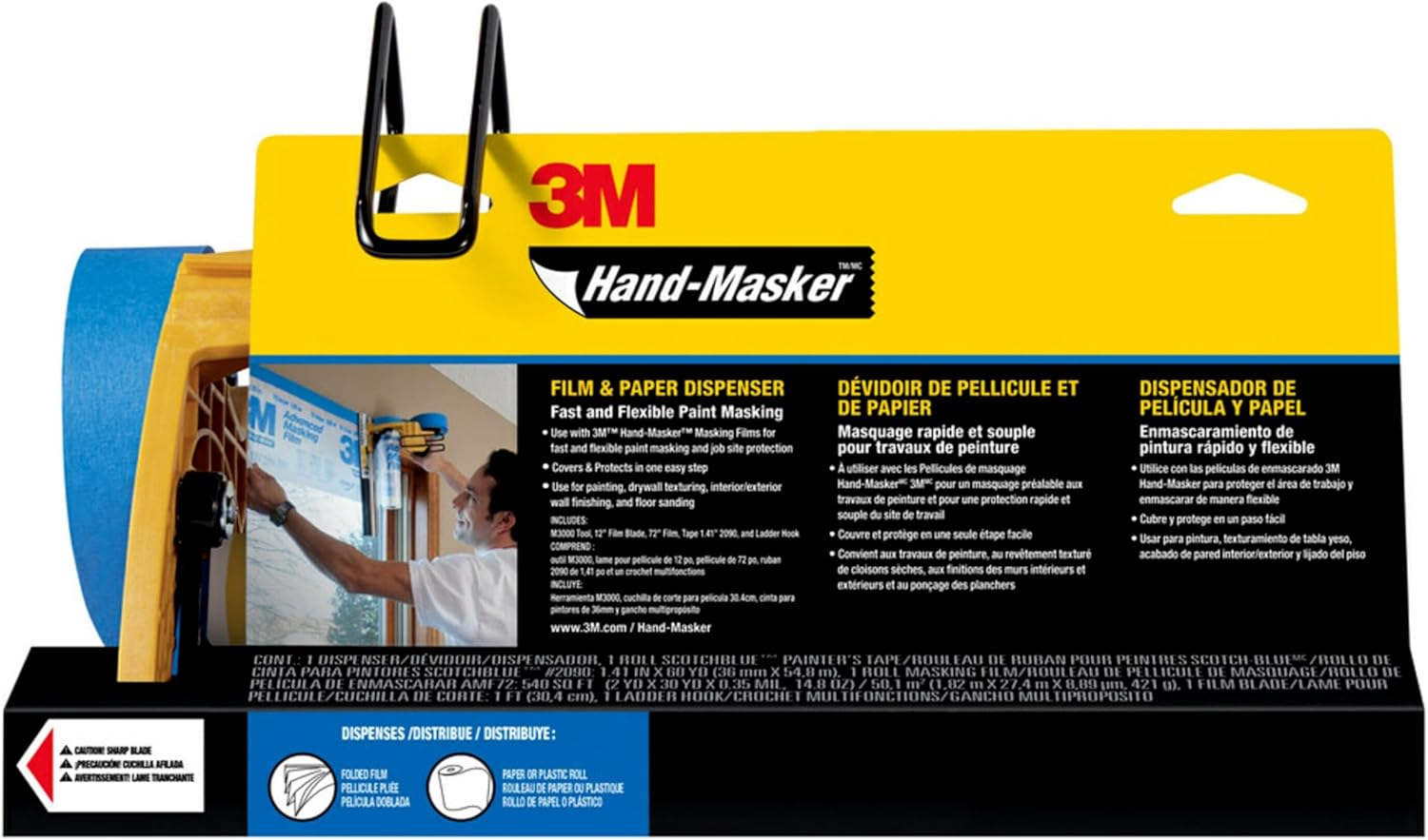 3M Hand-Masker M3000 Tool for Effortless Painting Prep
