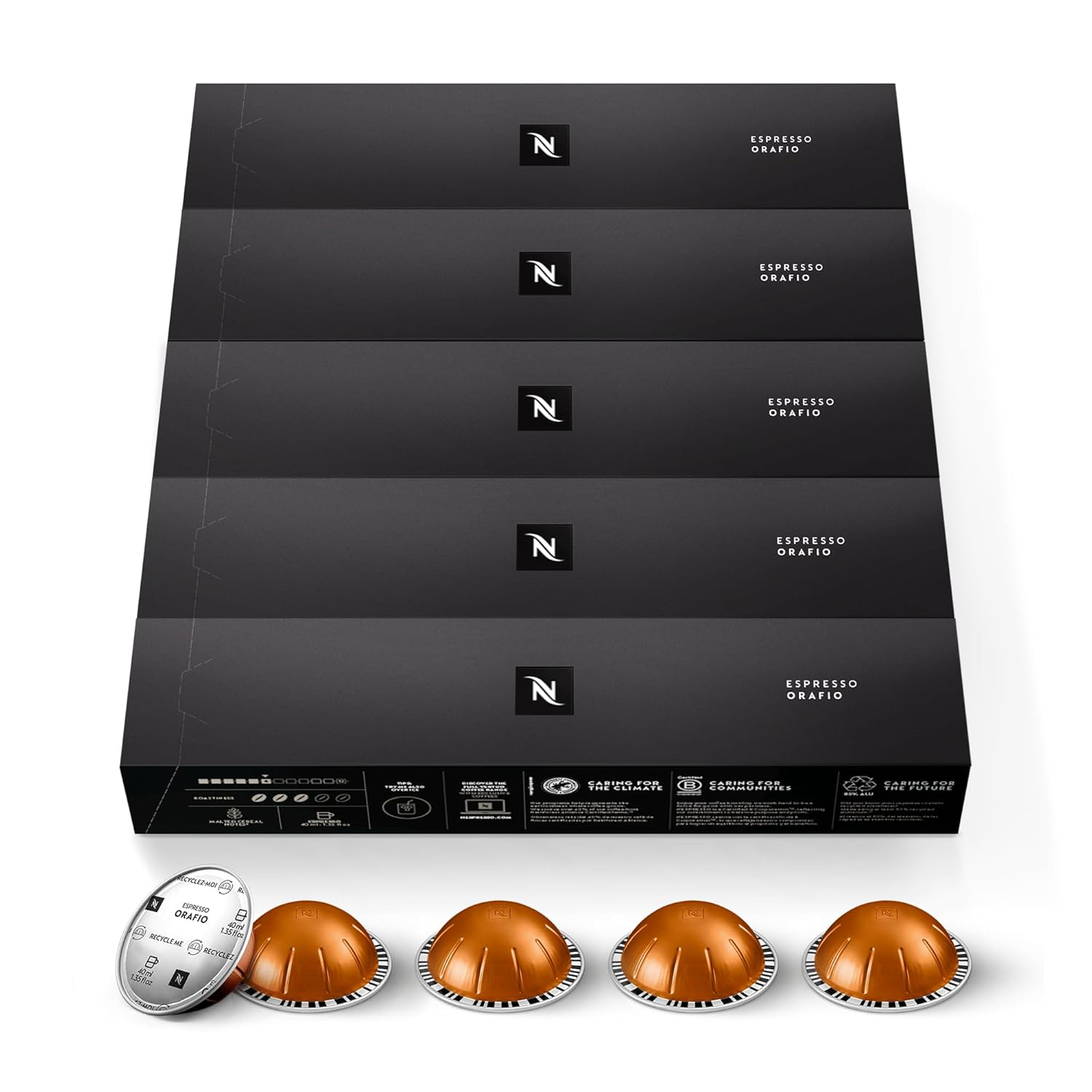 Nespresso Vertuo Orafio Medium Roast Espresso Pods 50 Count