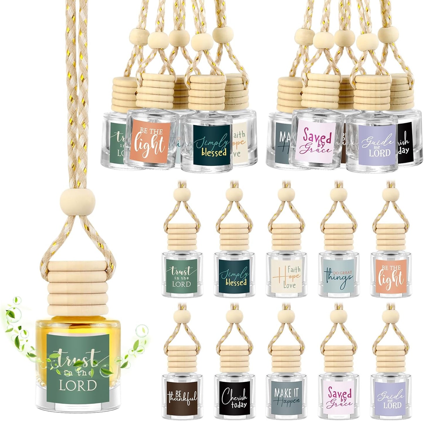 Christian Car Air Freshener Set - Inspirational Gifts for Her