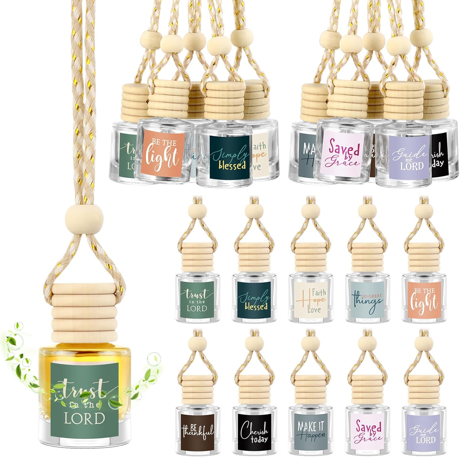 Christian Car Air Freshener Set - Inspirational Gifts for Her