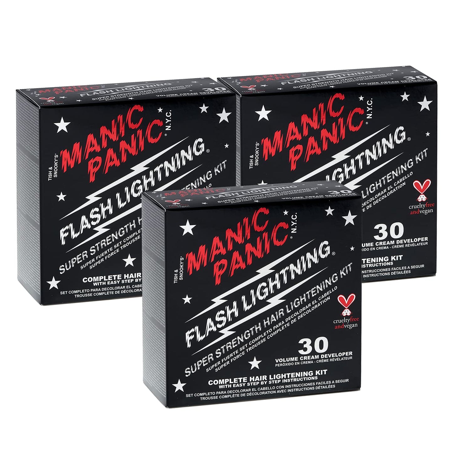 MANIC PANIC Flash Lightning Hair Bleach Kit for Vibrant Colors