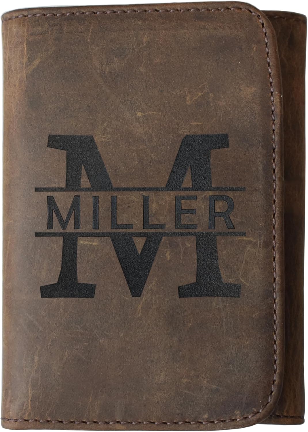 Personalized Trifold Wallet for Men - Custom Monogram Gifts