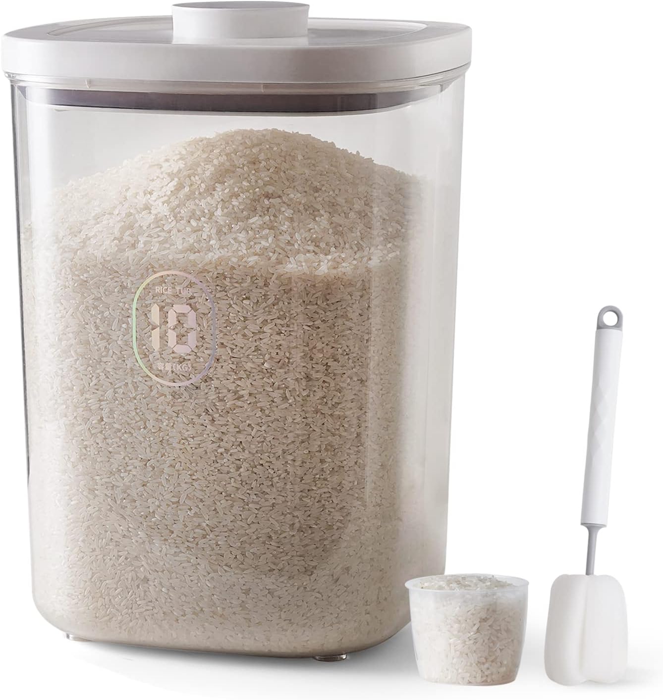 20-25 lbs Rice Dispenser for Kitchen Pantry Organization