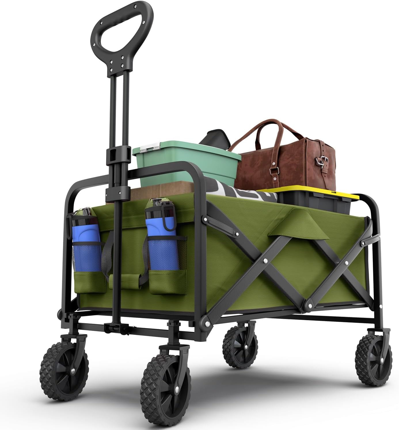 Lifetime Home Collapsible Heavy Duty Utility Wagon Cart for All