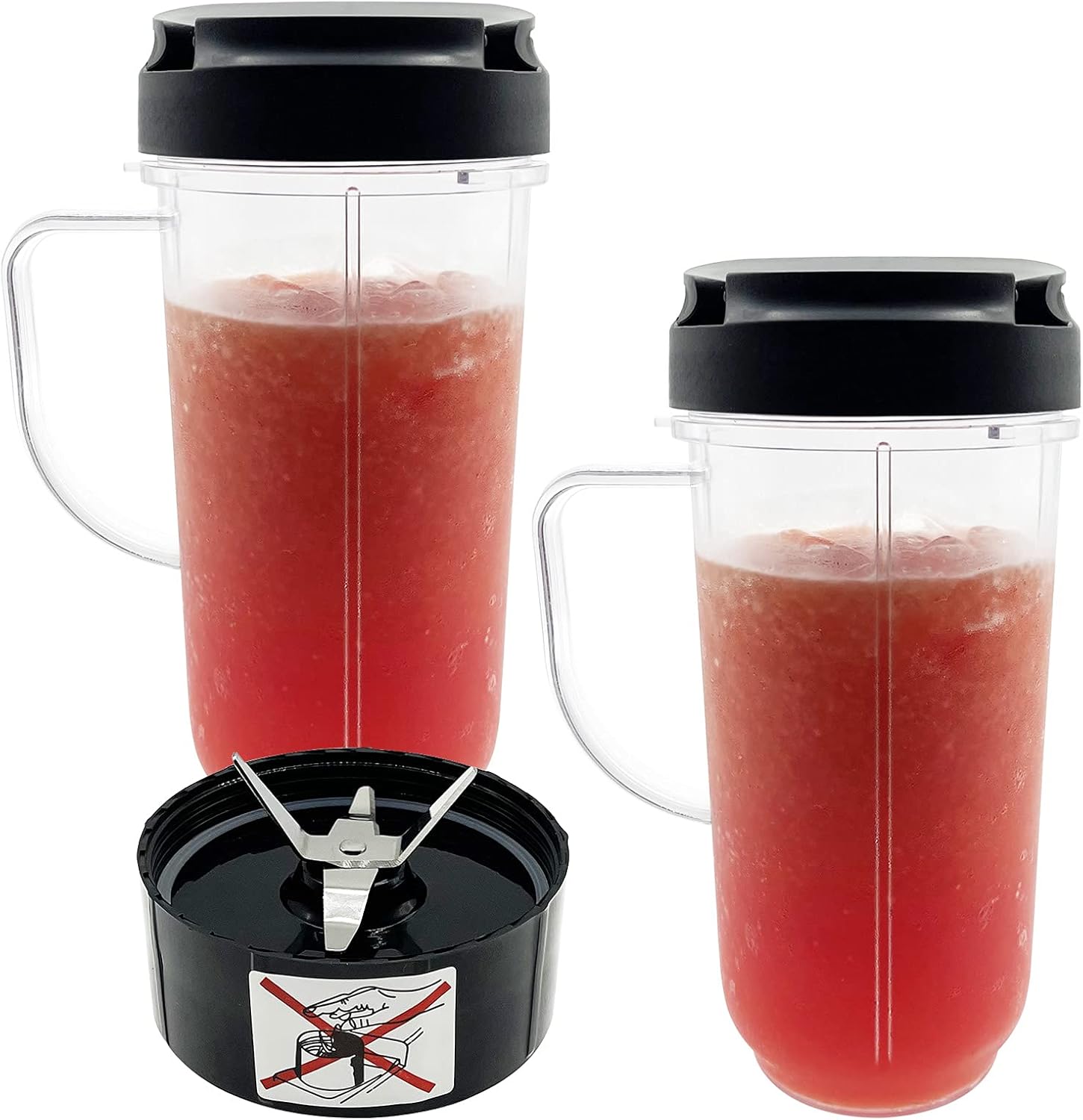 Magic Bullet Blender 2-Pack: Tall Cups with To-Go Lids & Cross Blade