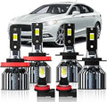 compatible with ford fusion LED Bulbs H7 H11 Kit - Brighter 6500K