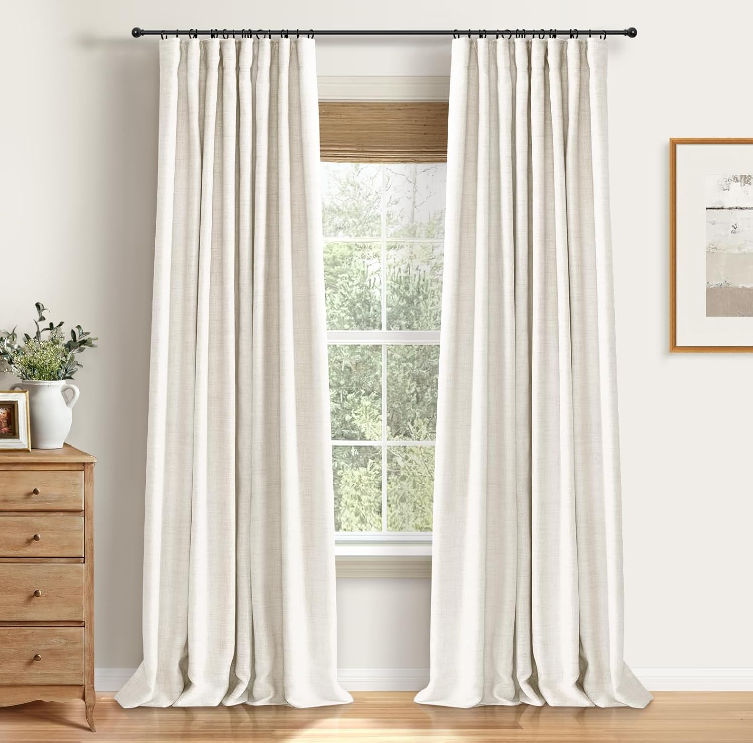 100% Blackout Shield Full Blackout Curtains for Bedroom 96 in