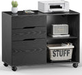 DUMOS 3-Drawer Rolling File Cabinet for Efficient Under Desk Storage