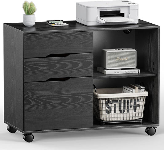 DUMOS Lateral File Cabinet with 3 Drawers for Home Office