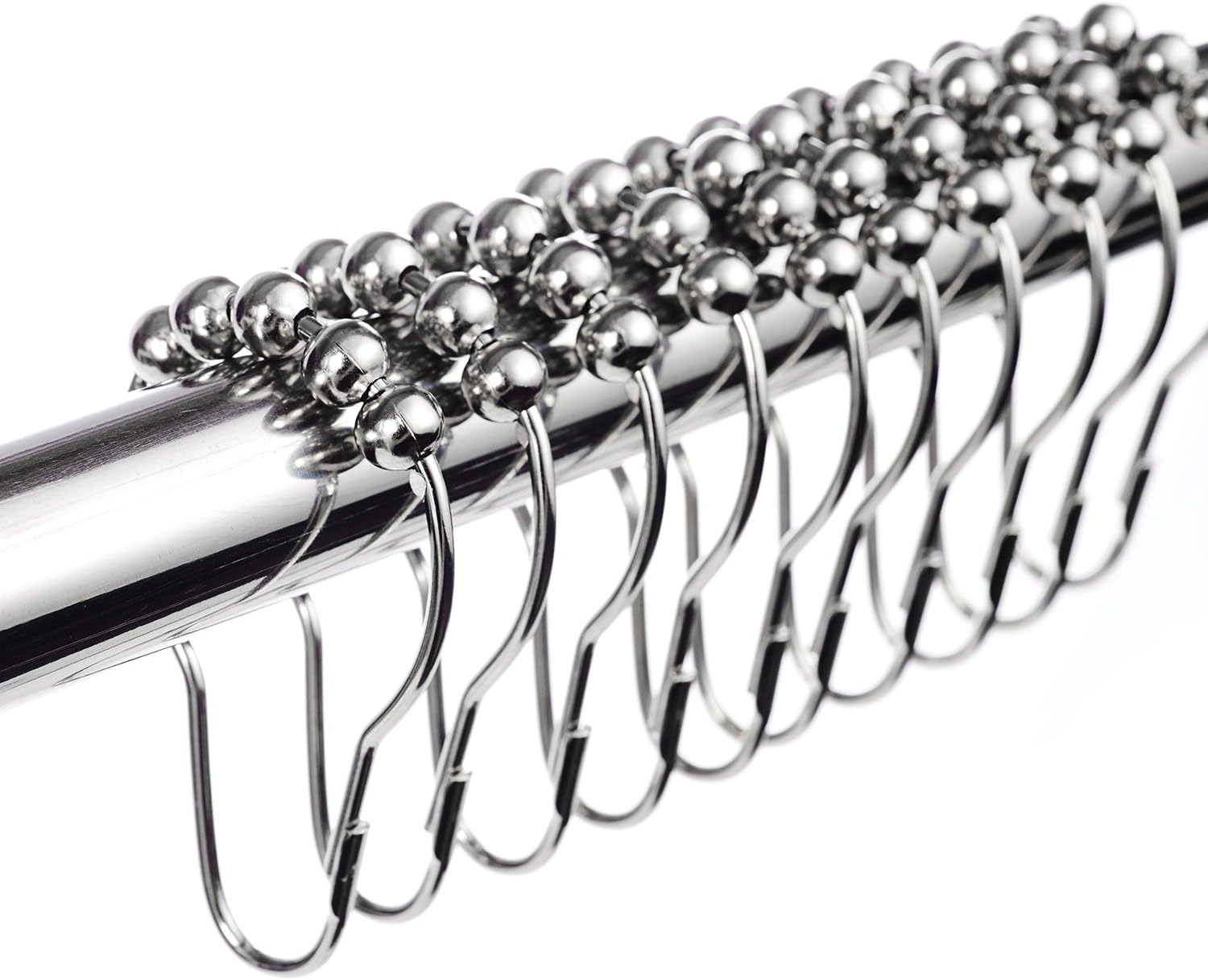 Rustproof Stainless Shower Hooks by LIHAO - 12pcs Set